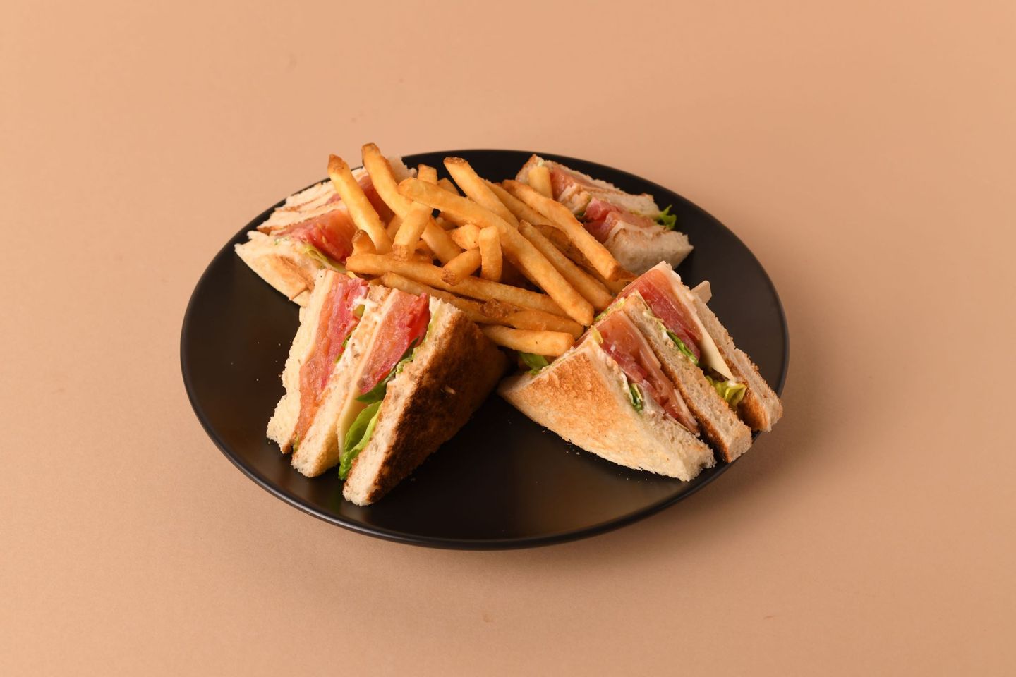 Smoked Salmon Club Sandwich