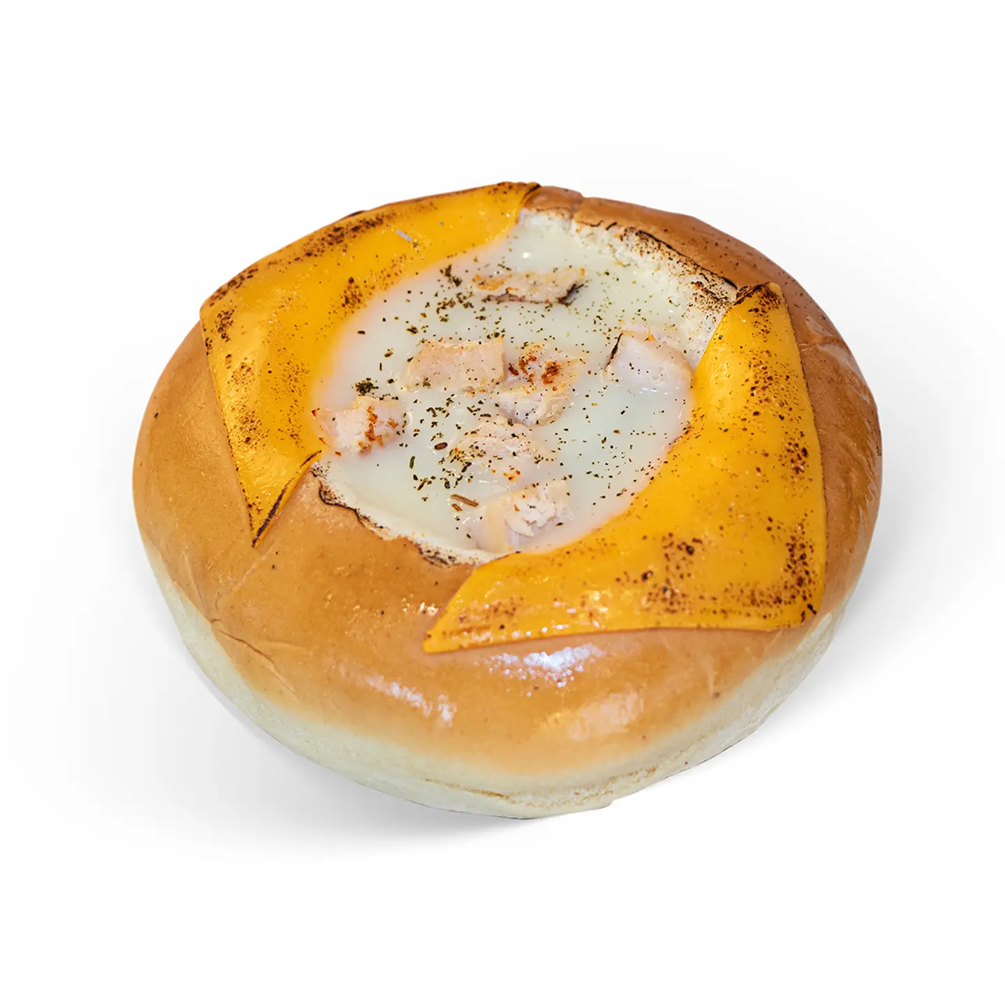 شوربة وعاء الخبز دجاج