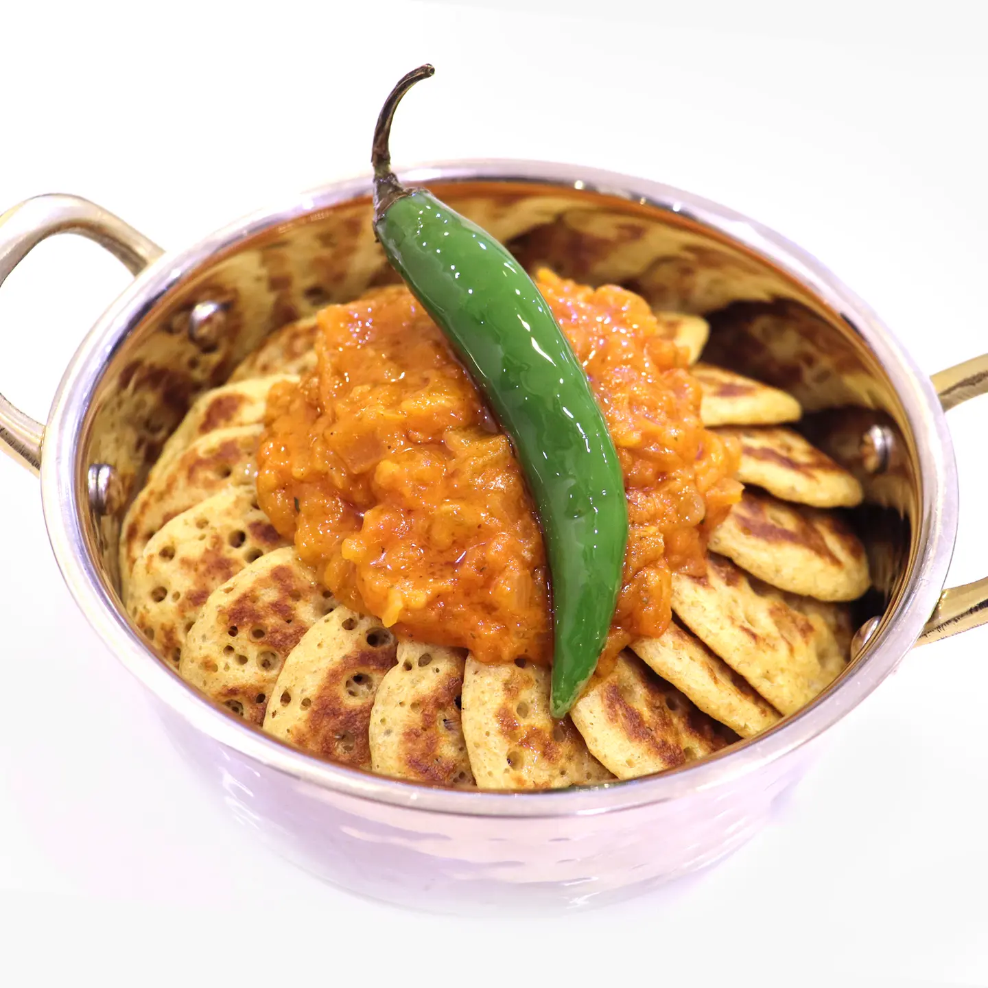 Salty Masabib With Tomatoes And Onions