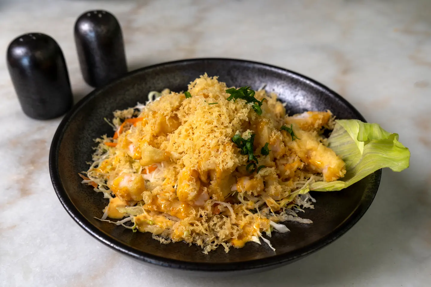 Tokuzo Tempura Salad With Shrimps