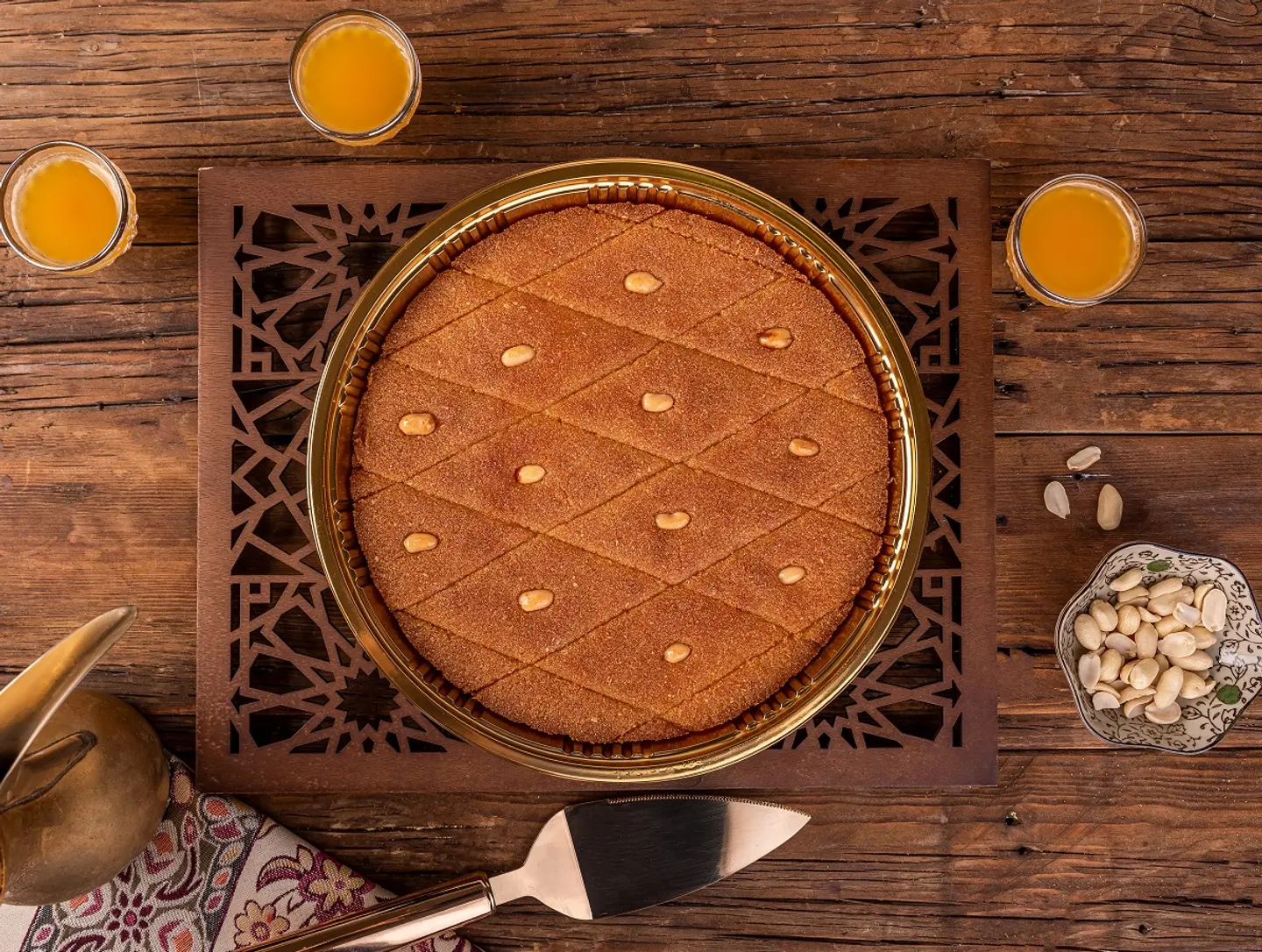 بسبوسة مصرية صحن