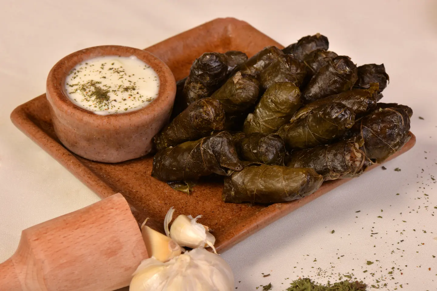Grape Leaves With Yogurt