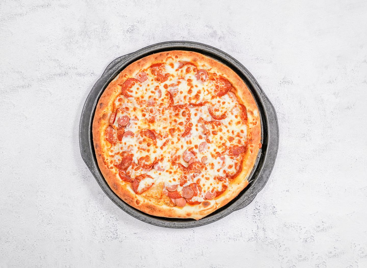 Pepperoni And Sausage Pizza