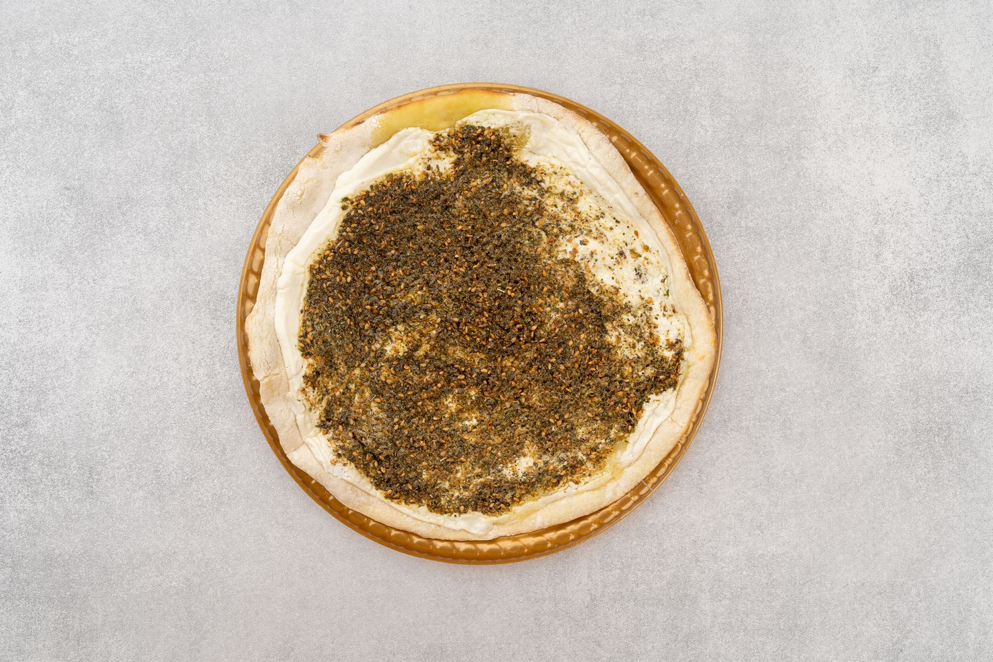Cheese Labneh And Thyme Pizza