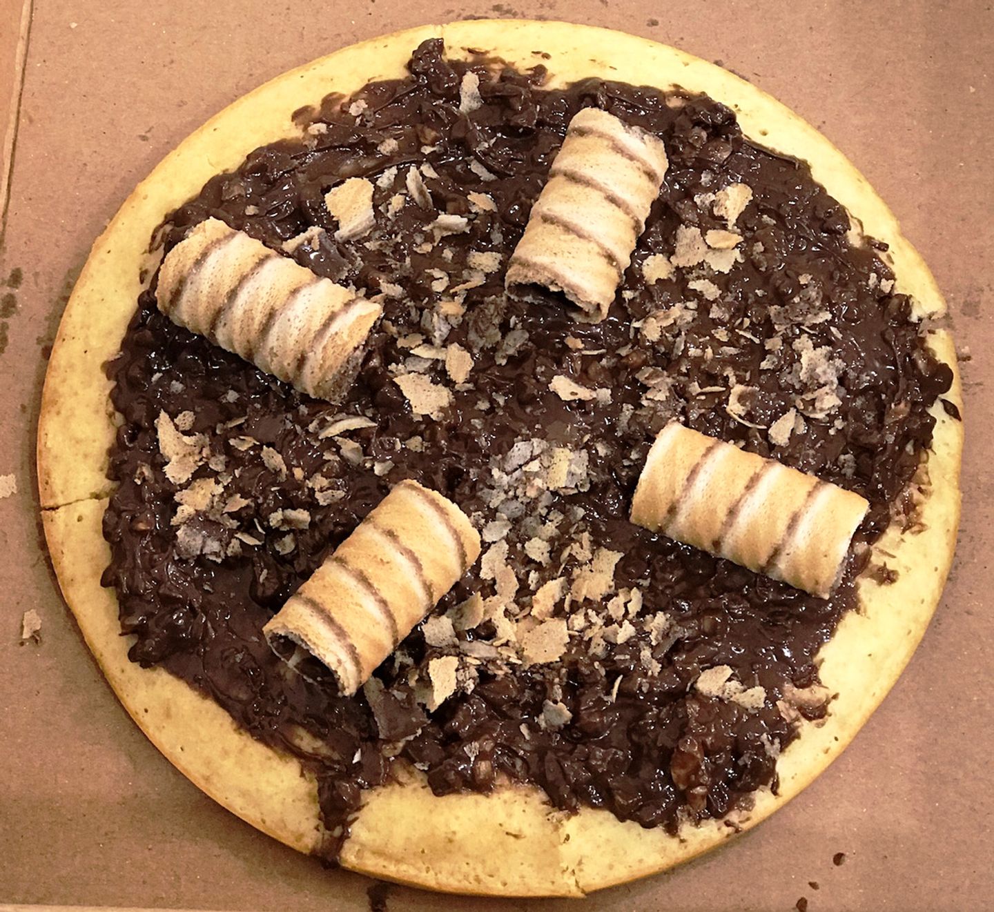 Nutella Chocolate Pizza