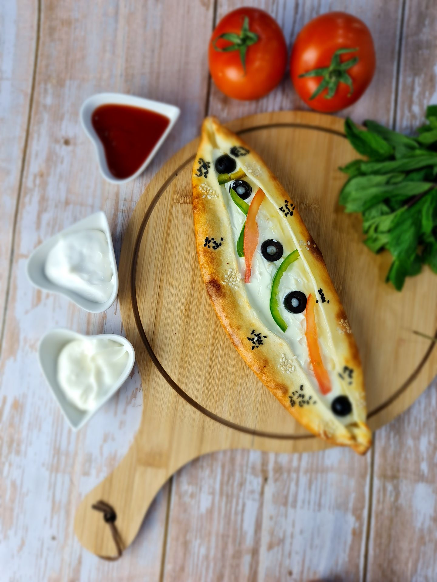 لبنة بالخضار