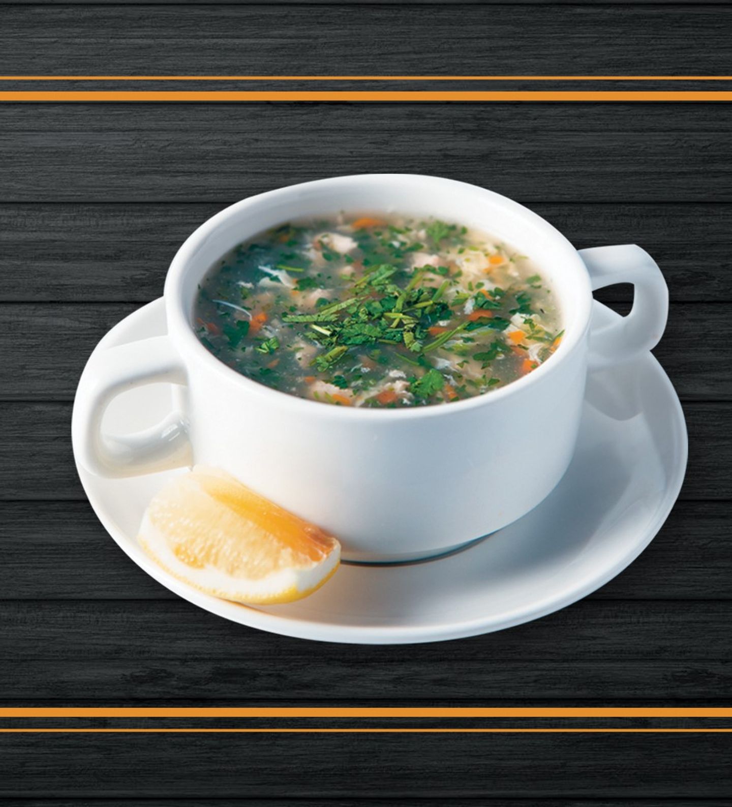 شوربة الدجاج بالكزبرة