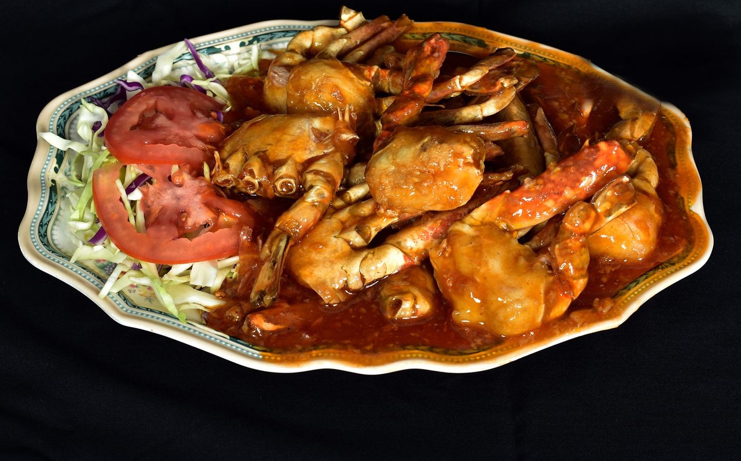 Crab With Garlic And Sauce