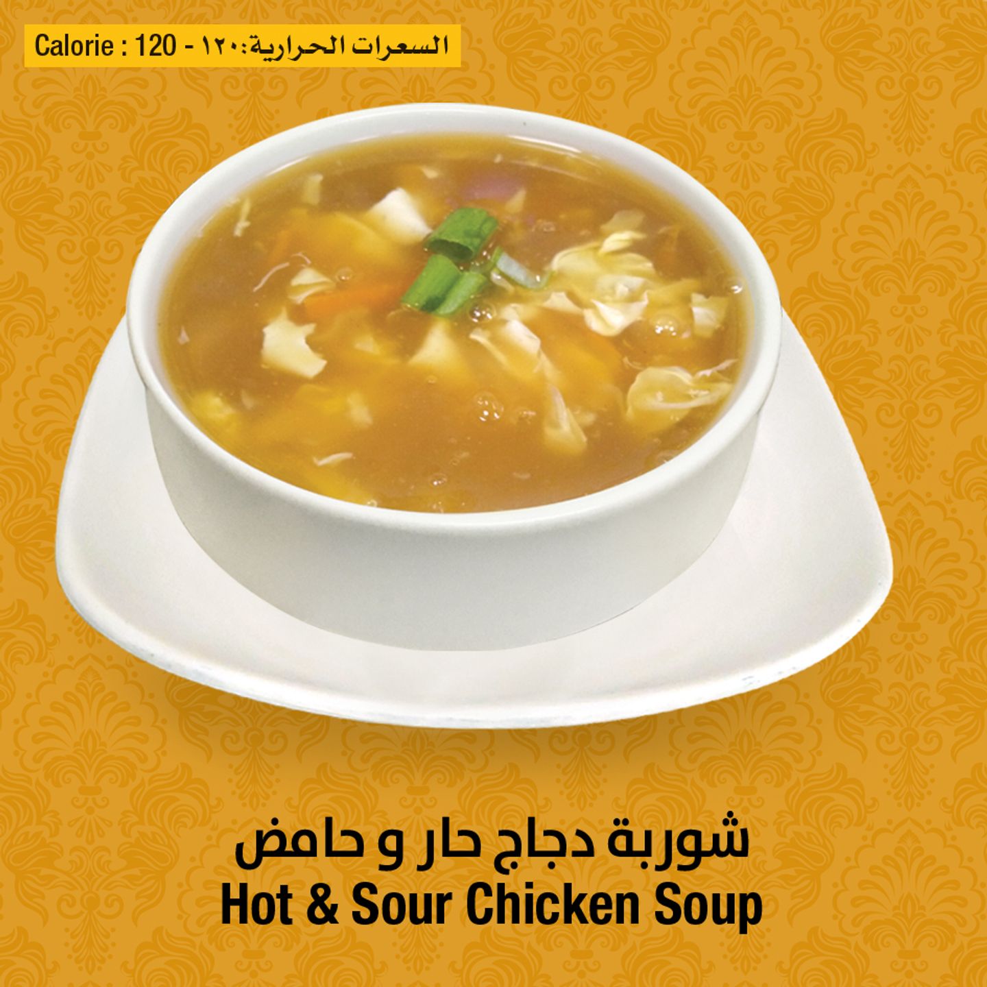 شوربة دجاج حلو وحار
