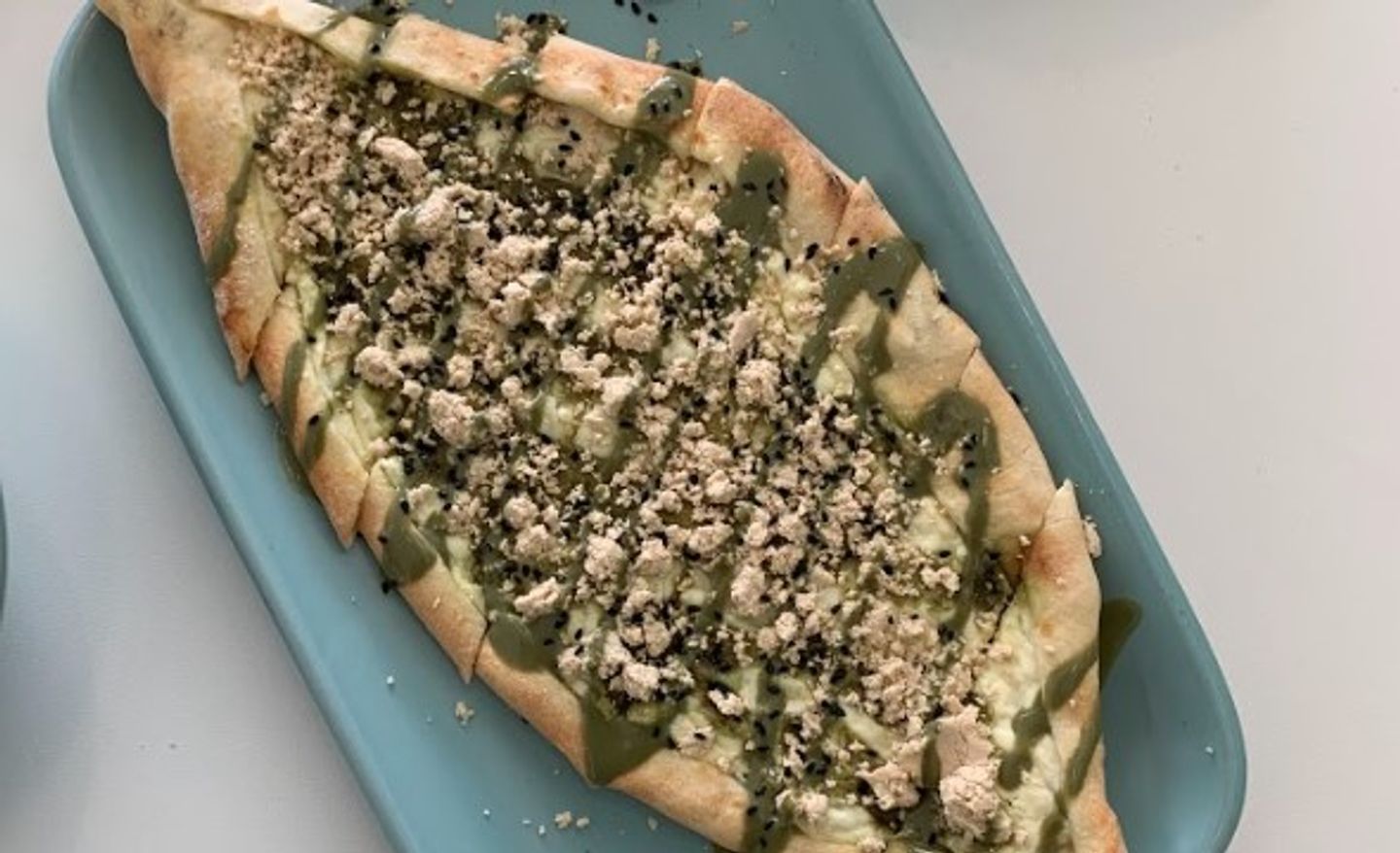 فطيرة لبنة بالبستاشيو