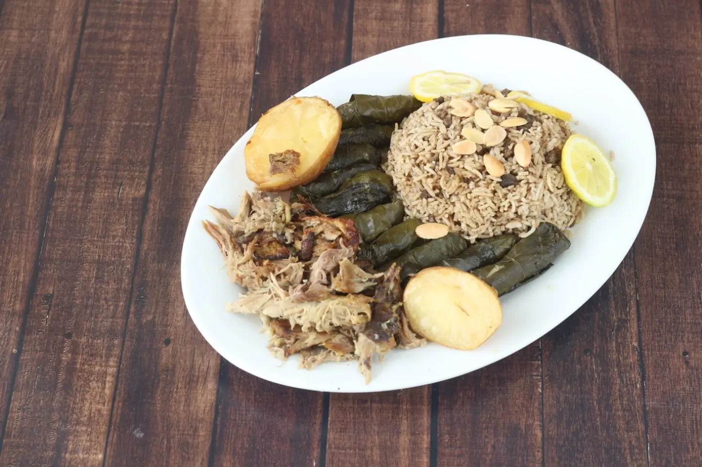Lamb With Grape Leaves Rolls