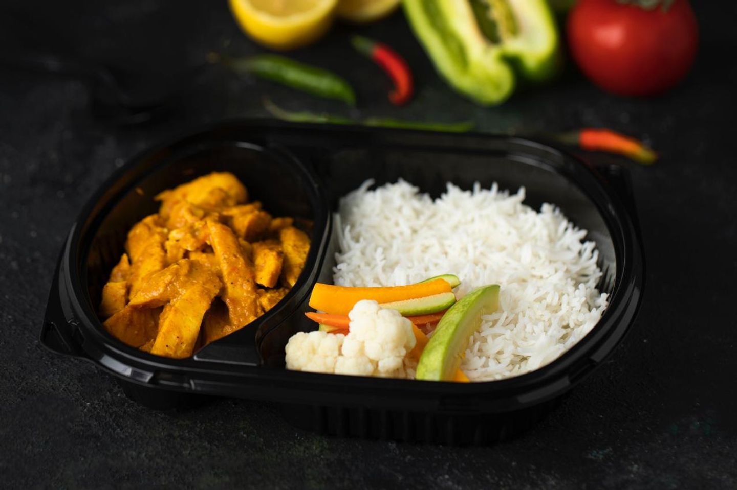 Rice With Curry Chicken