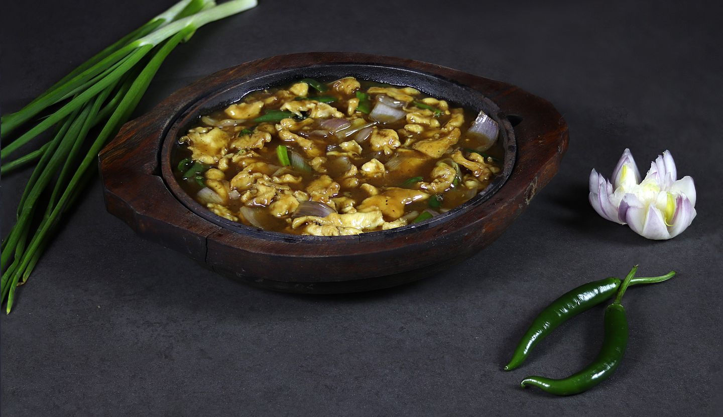 Chicken Chilies And Onion
