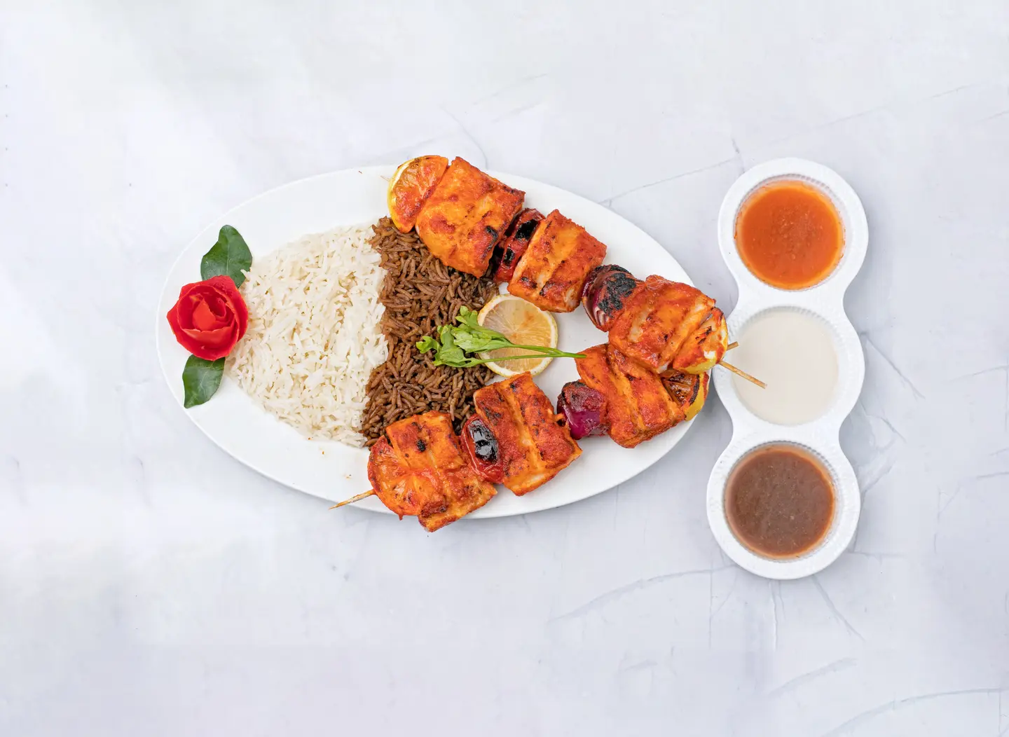 Fish Shish With Rice