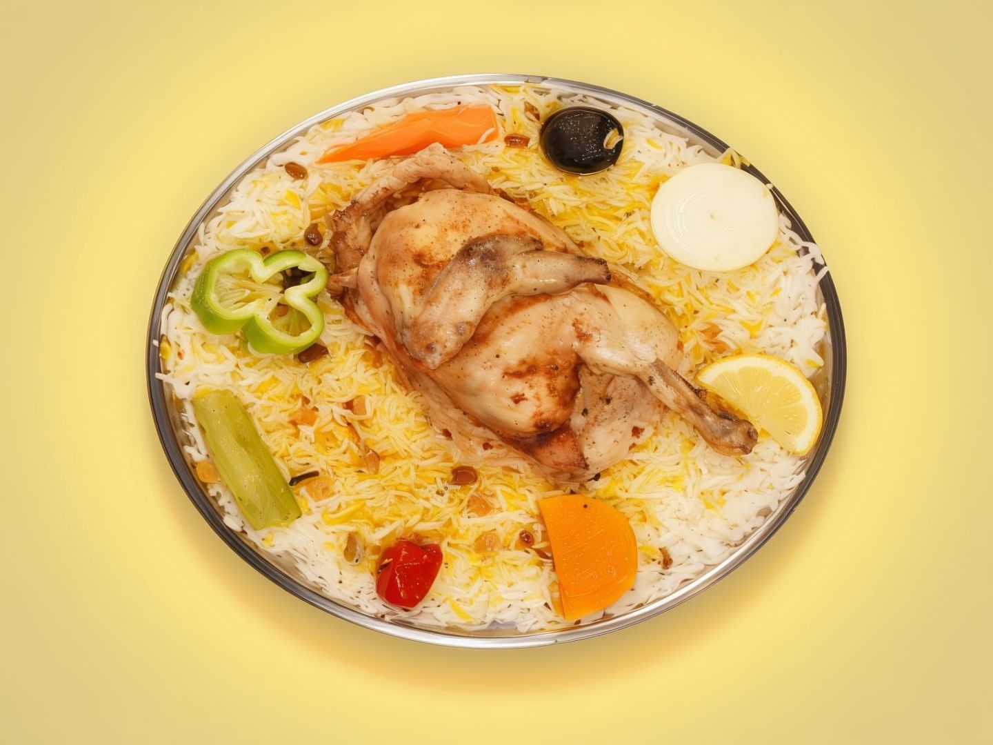 مدفون دجاج - مثلوثة