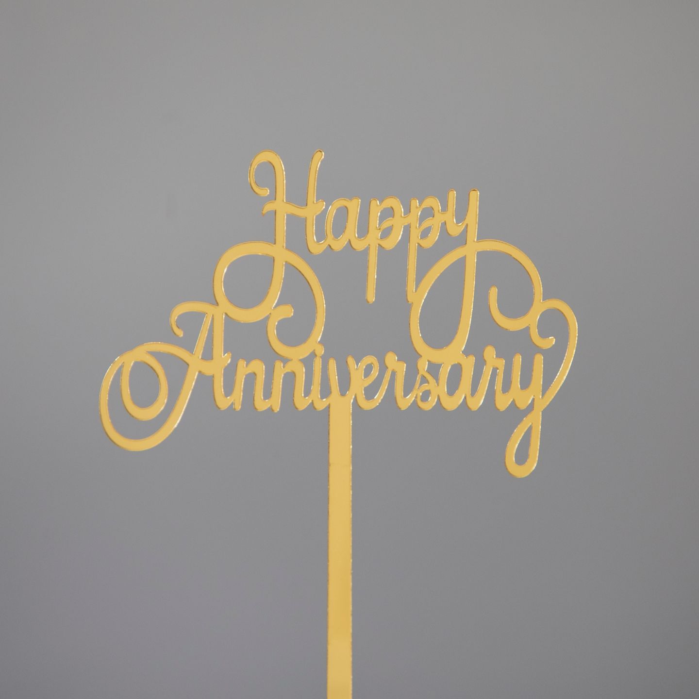 Happy Anniversary Gold Color