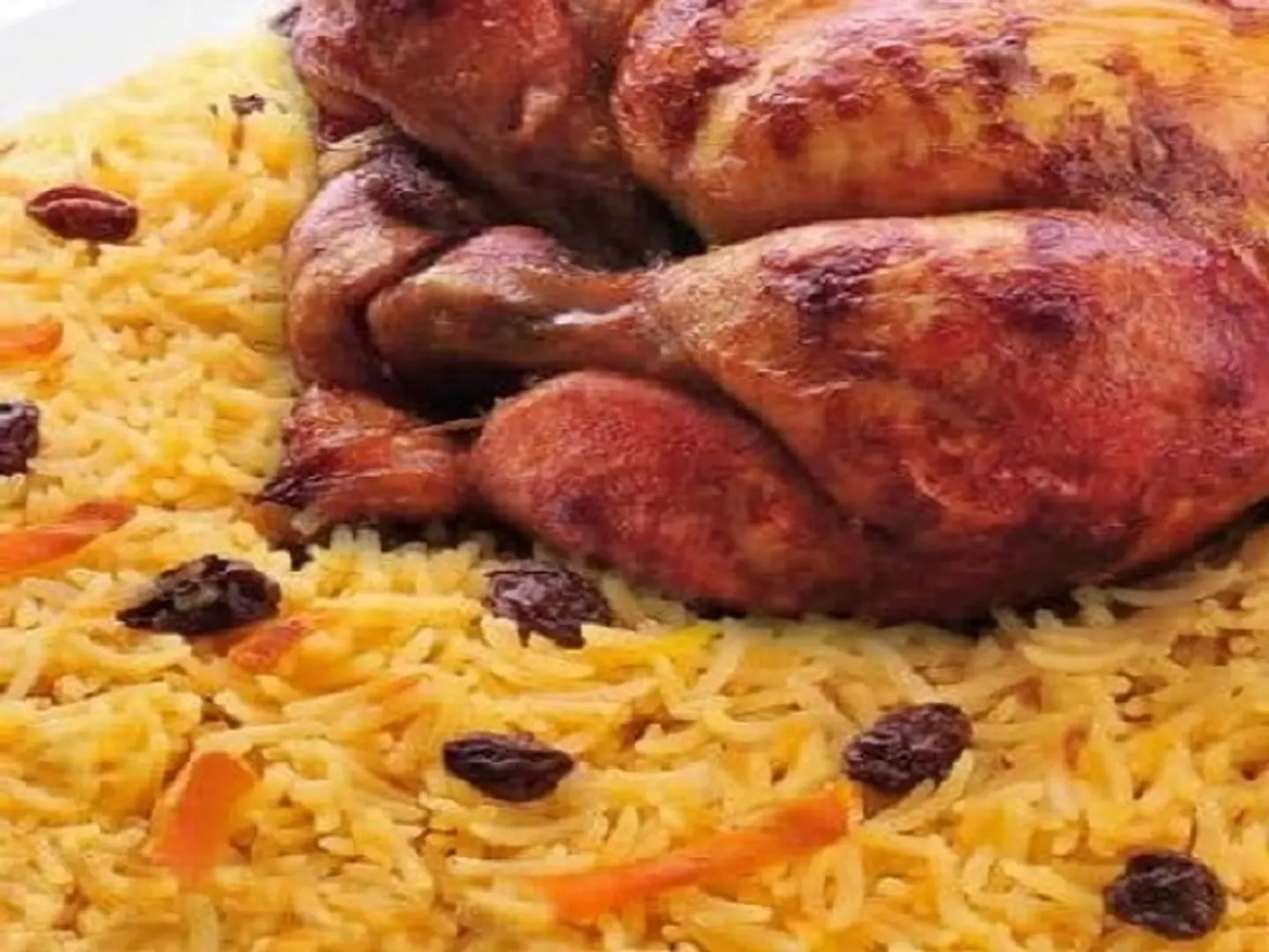 A Whole Chicken Grilled With Rice
