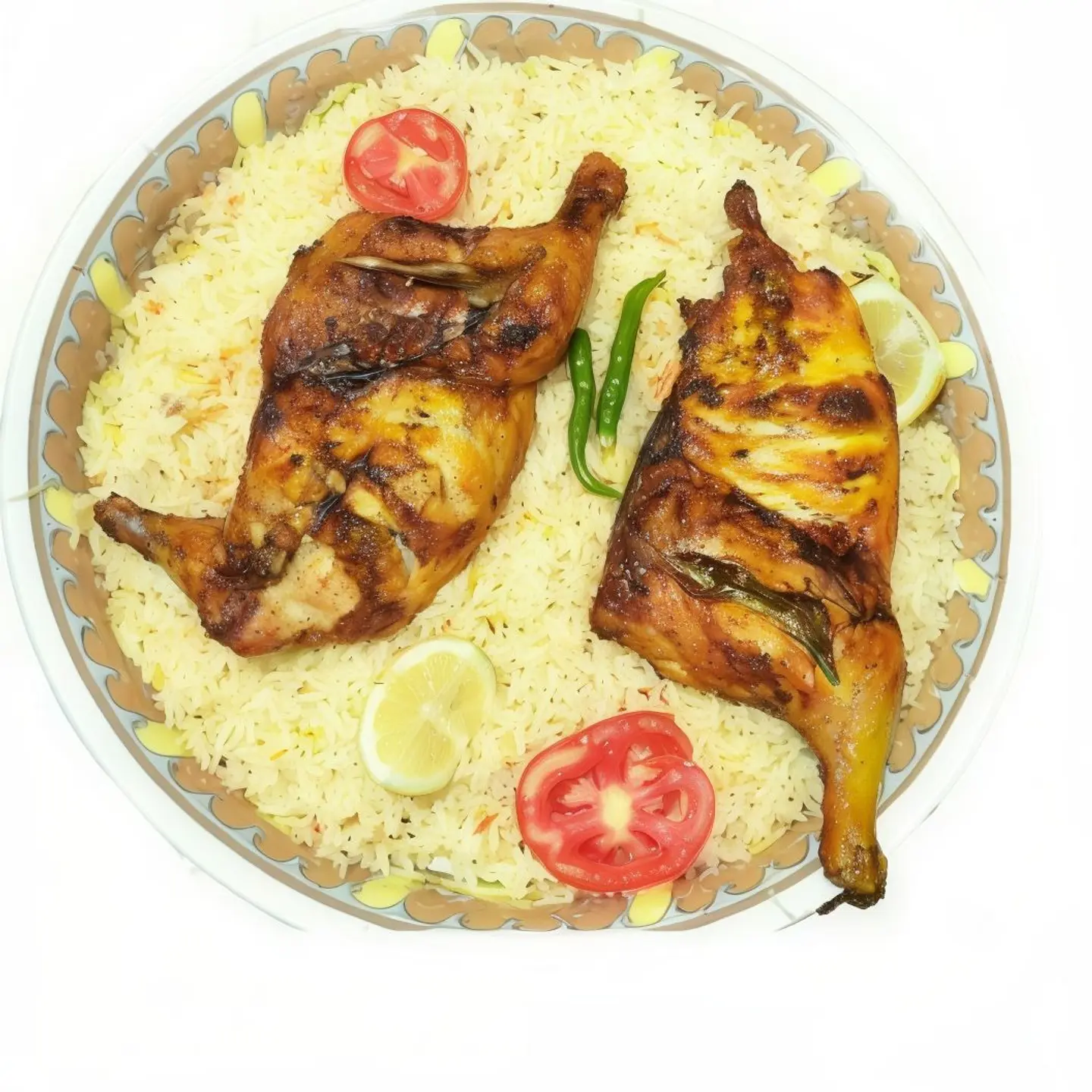 Charcoal Chicken With Rice