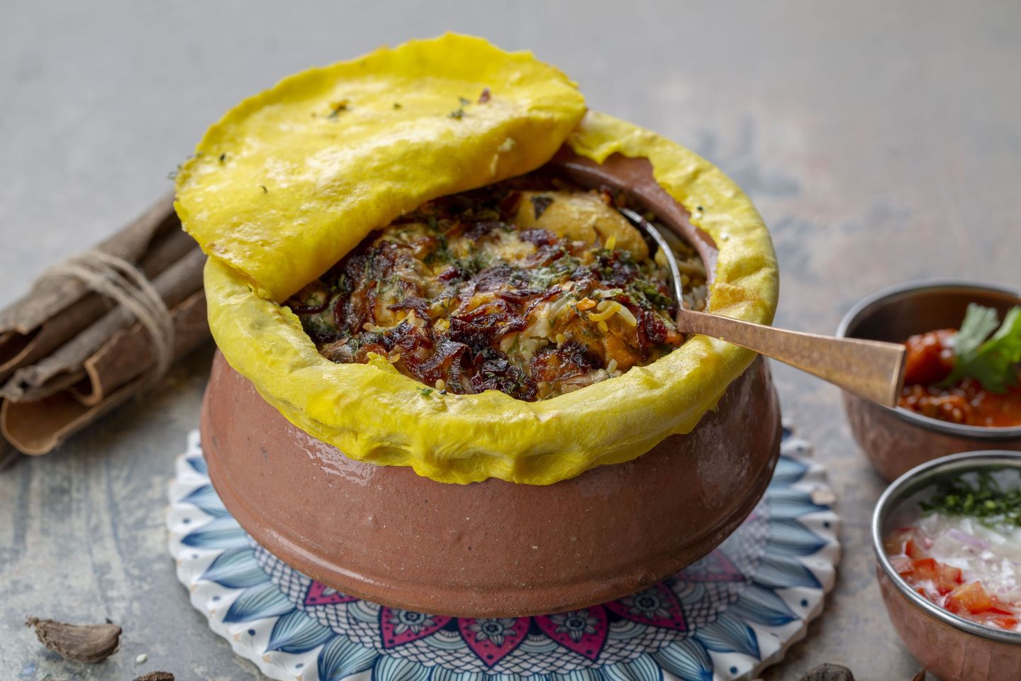 Dum Matka Shrimp Biryani