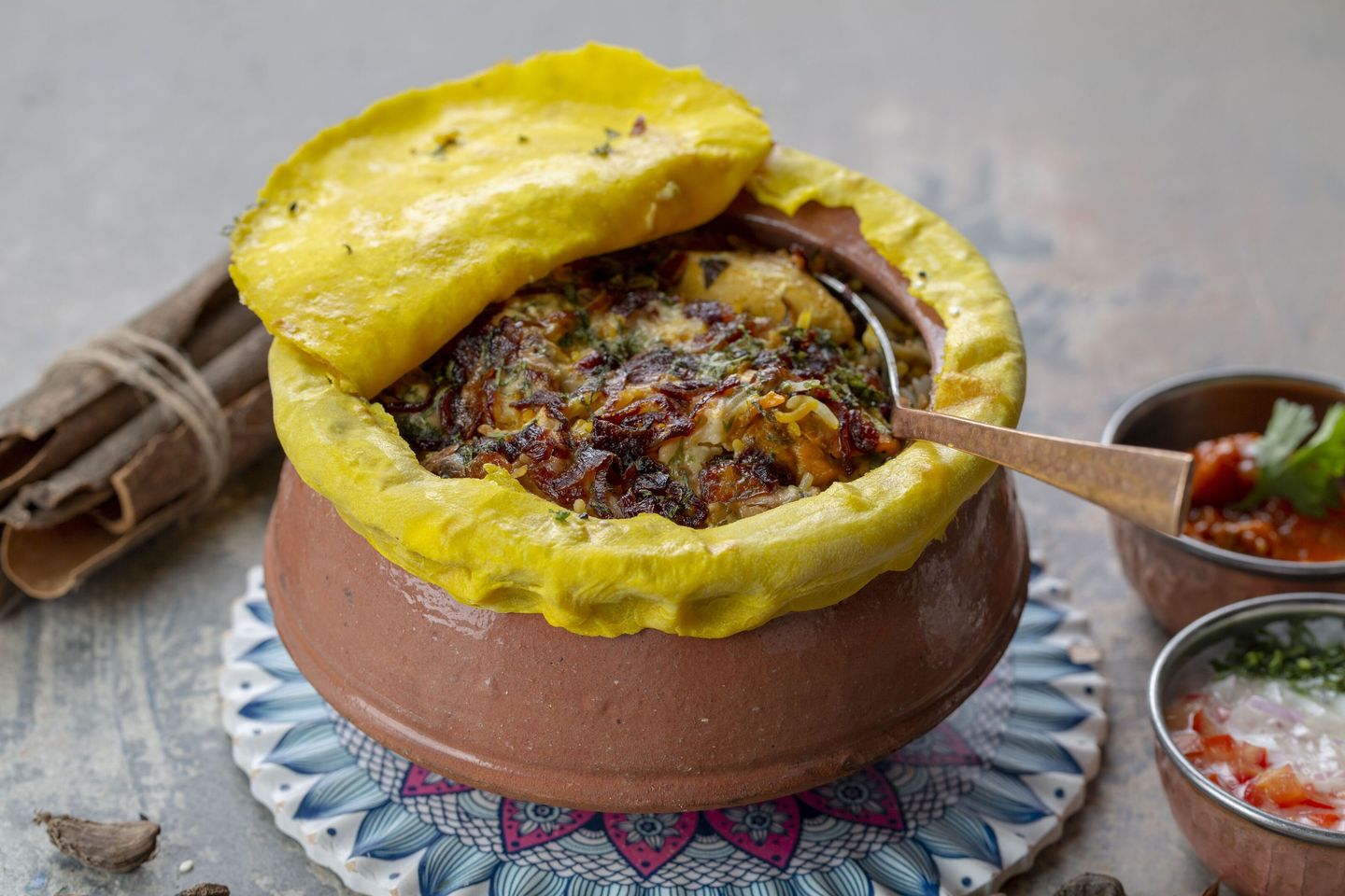 Dum Matka Shrimp Biryani