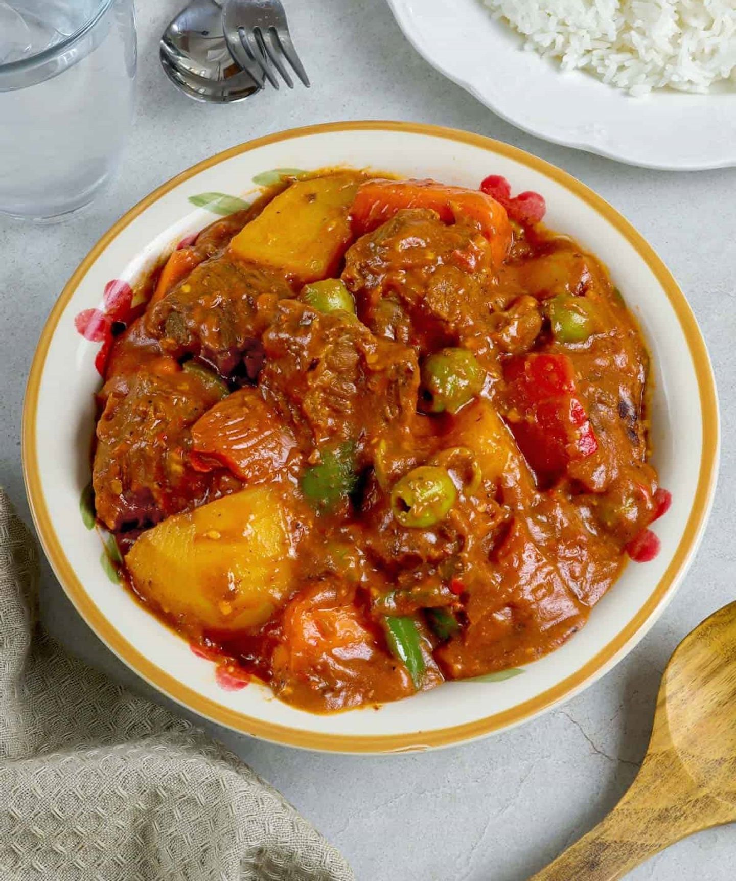 كالديريتا لحم