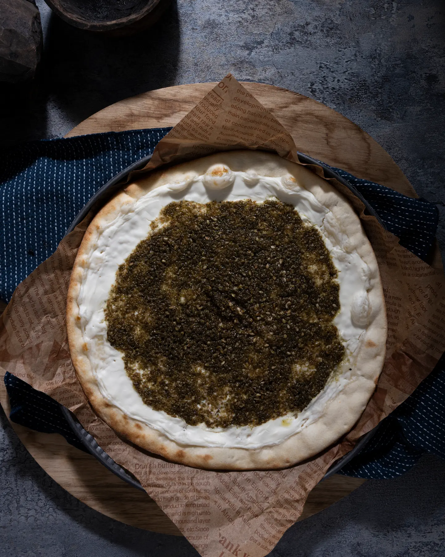 معجنات لبنة بالزعتر
