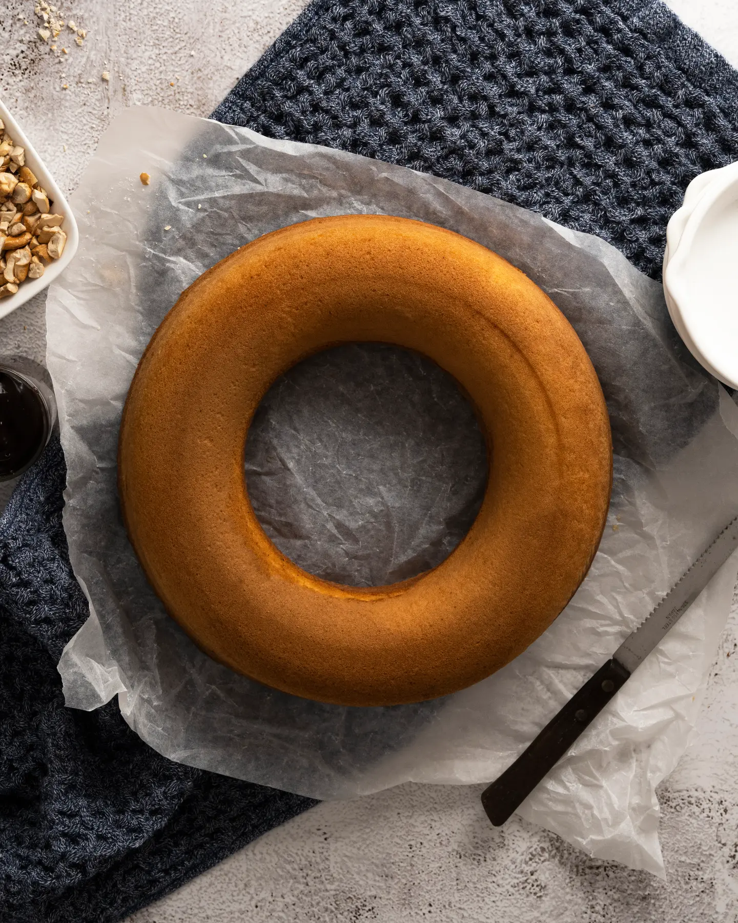 كيك فانيلا دائري