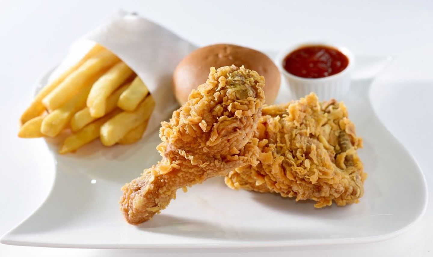 Quarter Of A Spicy Broasted Chicken