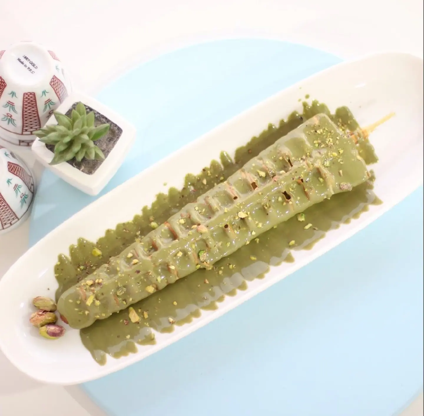 Pistachio Waffle Steak
