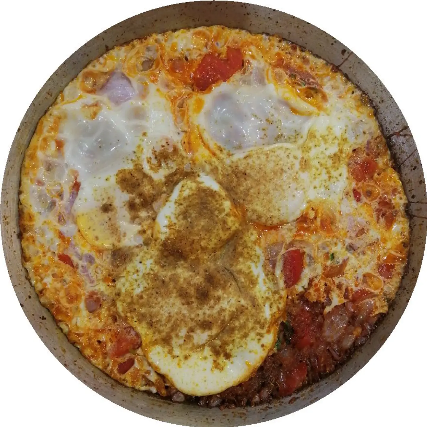 بيض مكشن تاوة