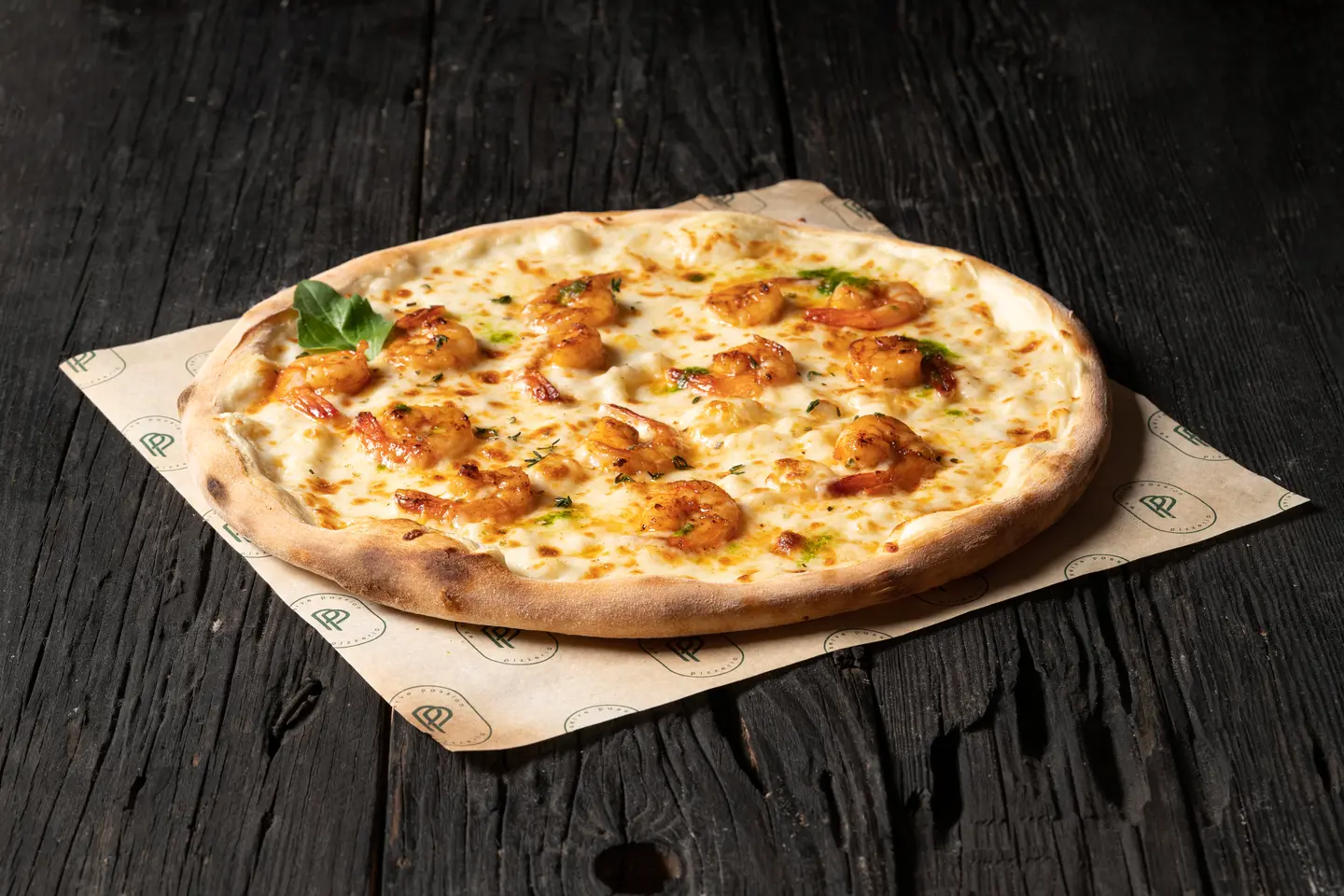 Shrimp Scampi Pizza