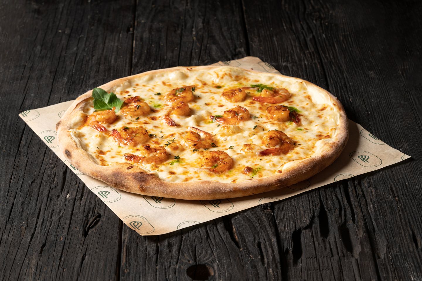 Shrimp Scampi Pizza