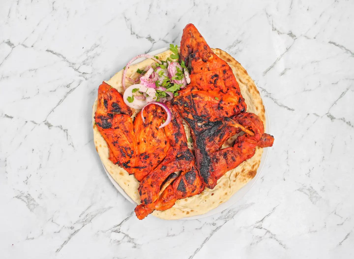 Plain Chicken On Charcoal