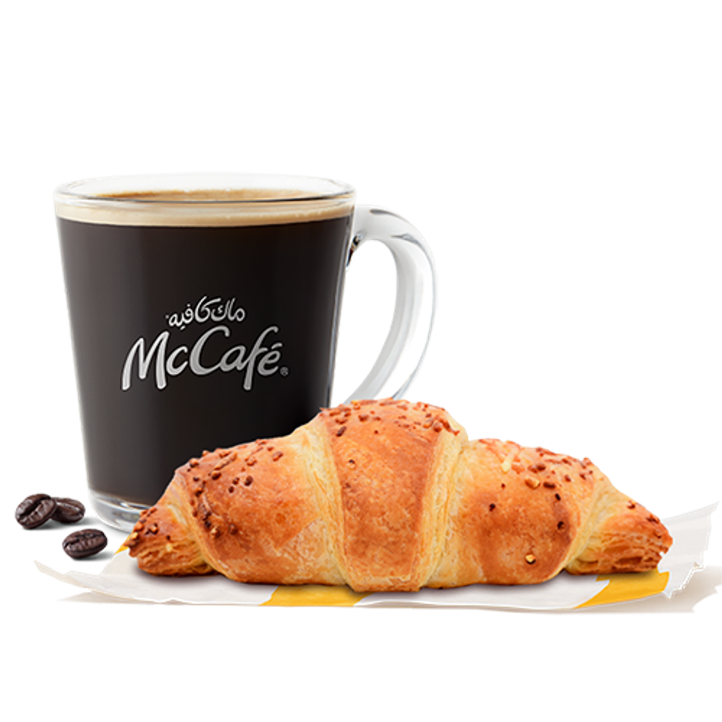 Croissant Cheese With Coffee