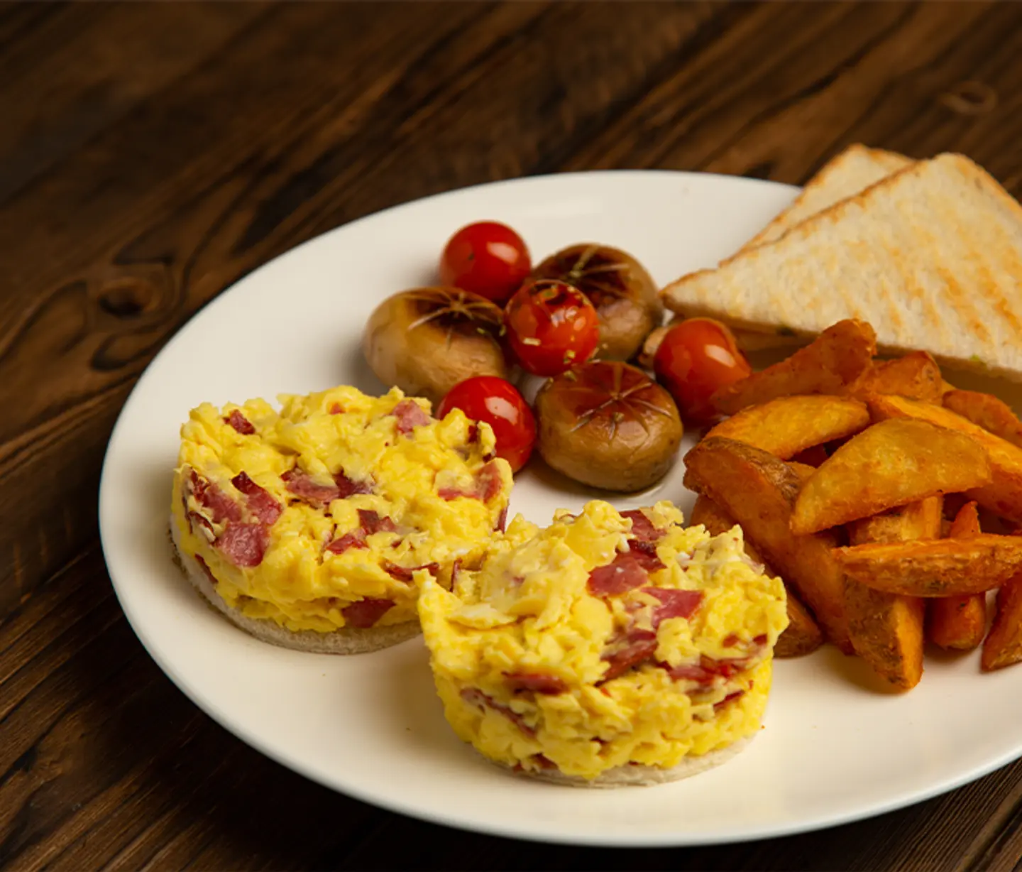 Scrambled Pastrami Omelette