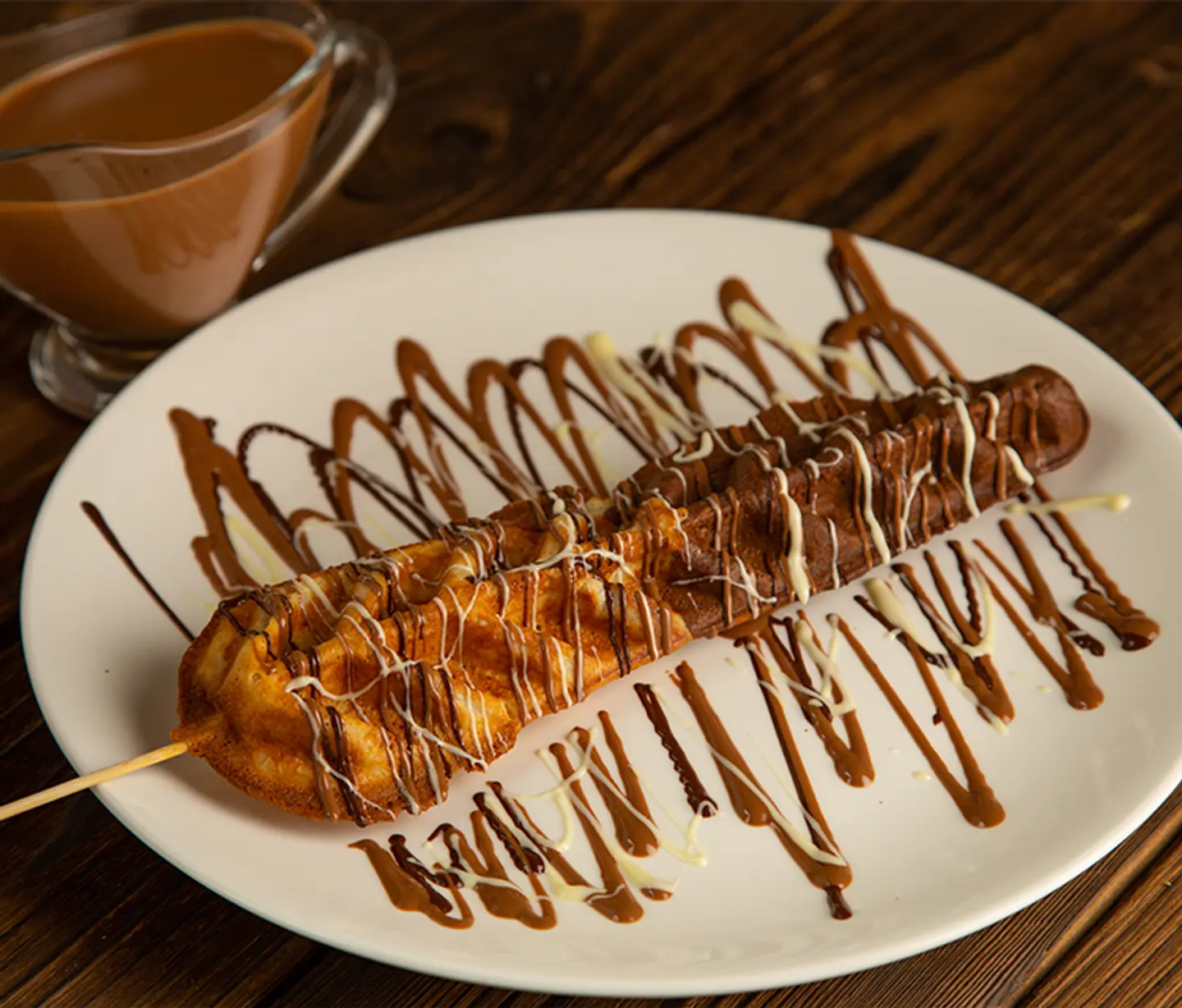 Waffle Steak With Chocolate