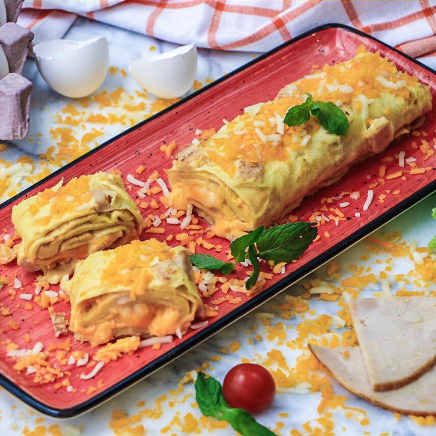 Turkey Cheese Omelette