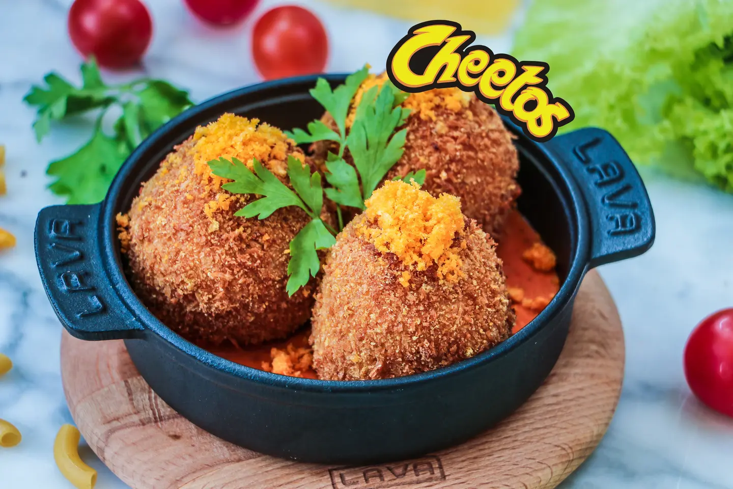 Fried Mac And Cheetos
