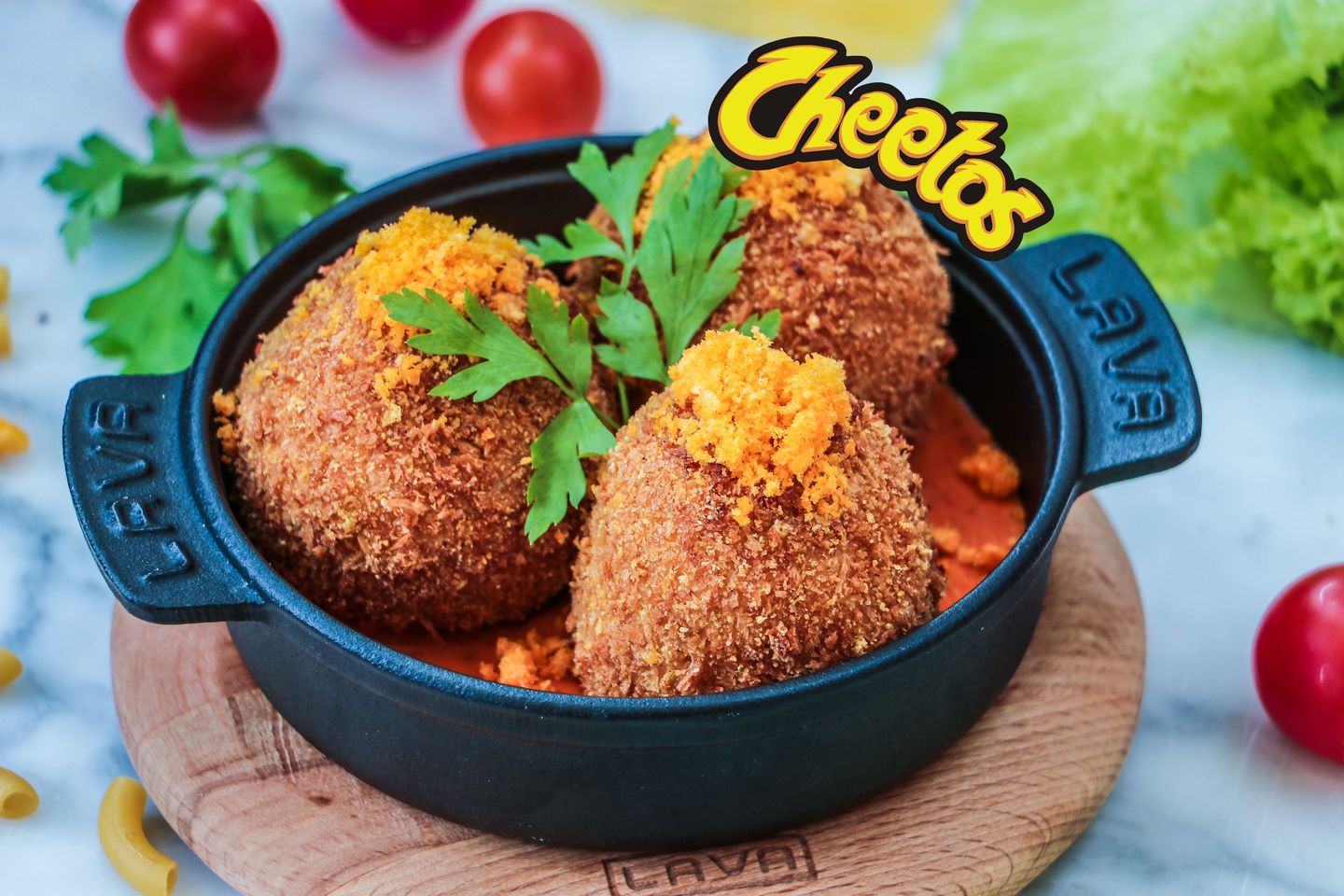 Fried Mac And Cheetos
