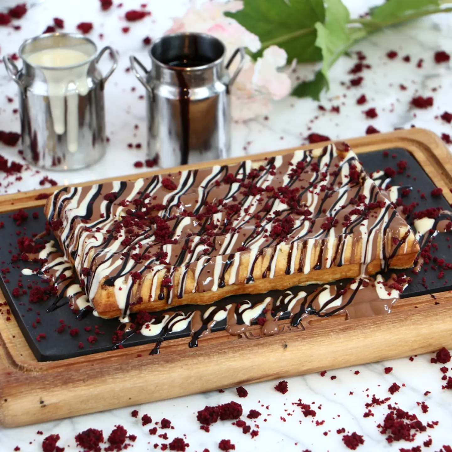 Triple Chocolate Waffle
