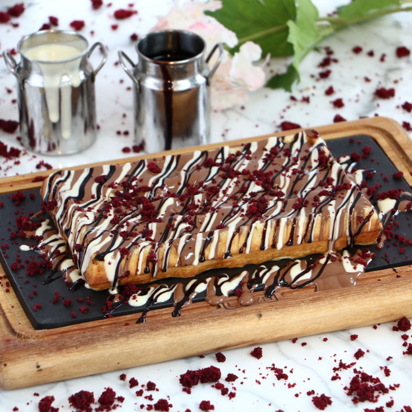 Triple Chocolate Waffle