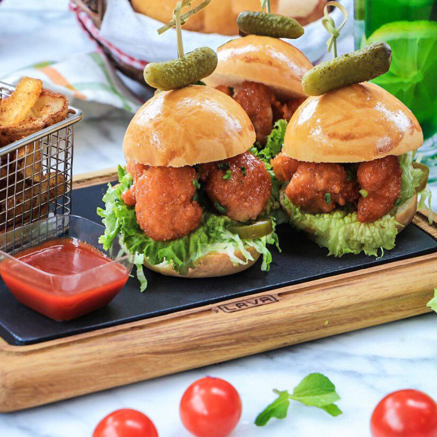 Dynamite Shrimp Sliders