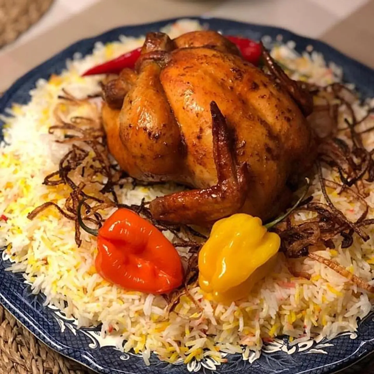 A Whole Chicken Shawaya With Rice