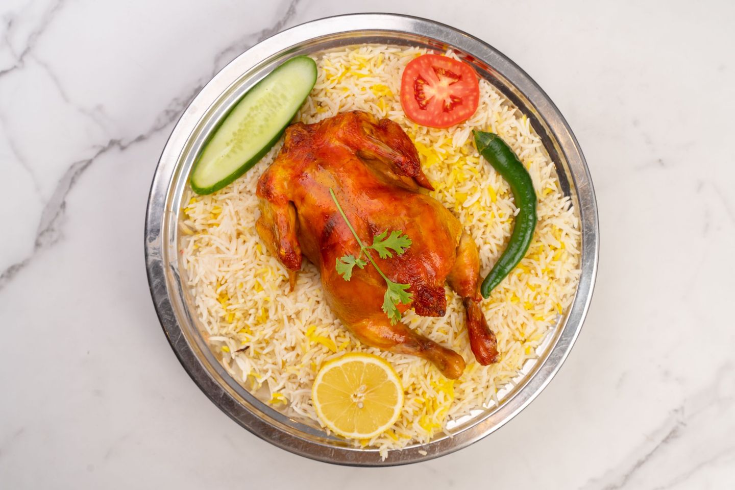 حبة دجاج كاملة مندي
