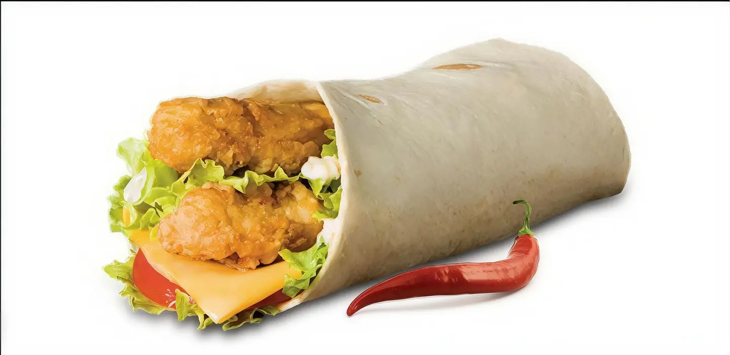 Crunchy Chicken Strip Wrap Spicy