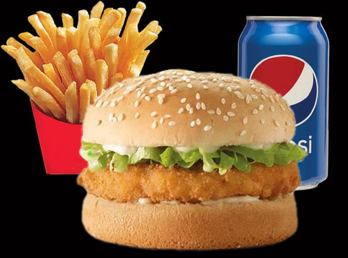 وجبة ساندوتش برجر دجاج