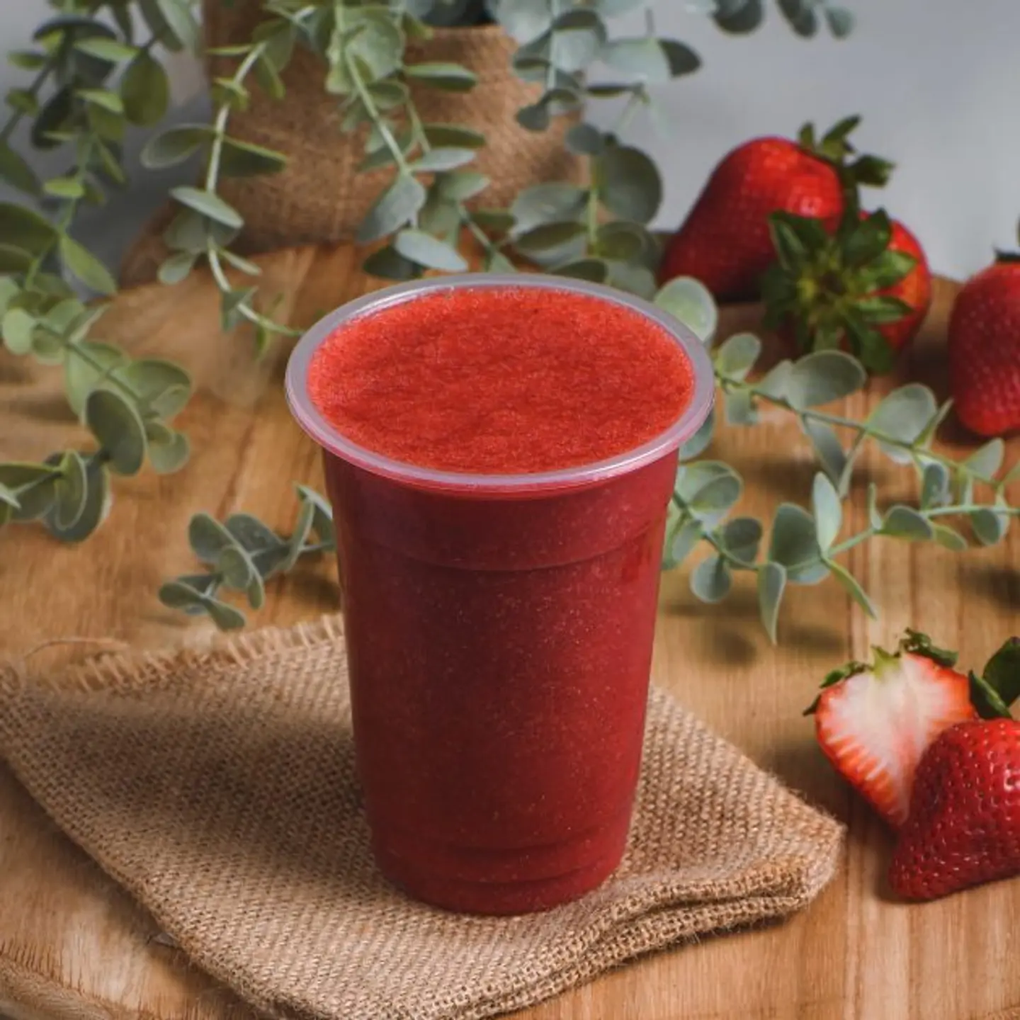 عصير الفراولة مع الموز - صغير