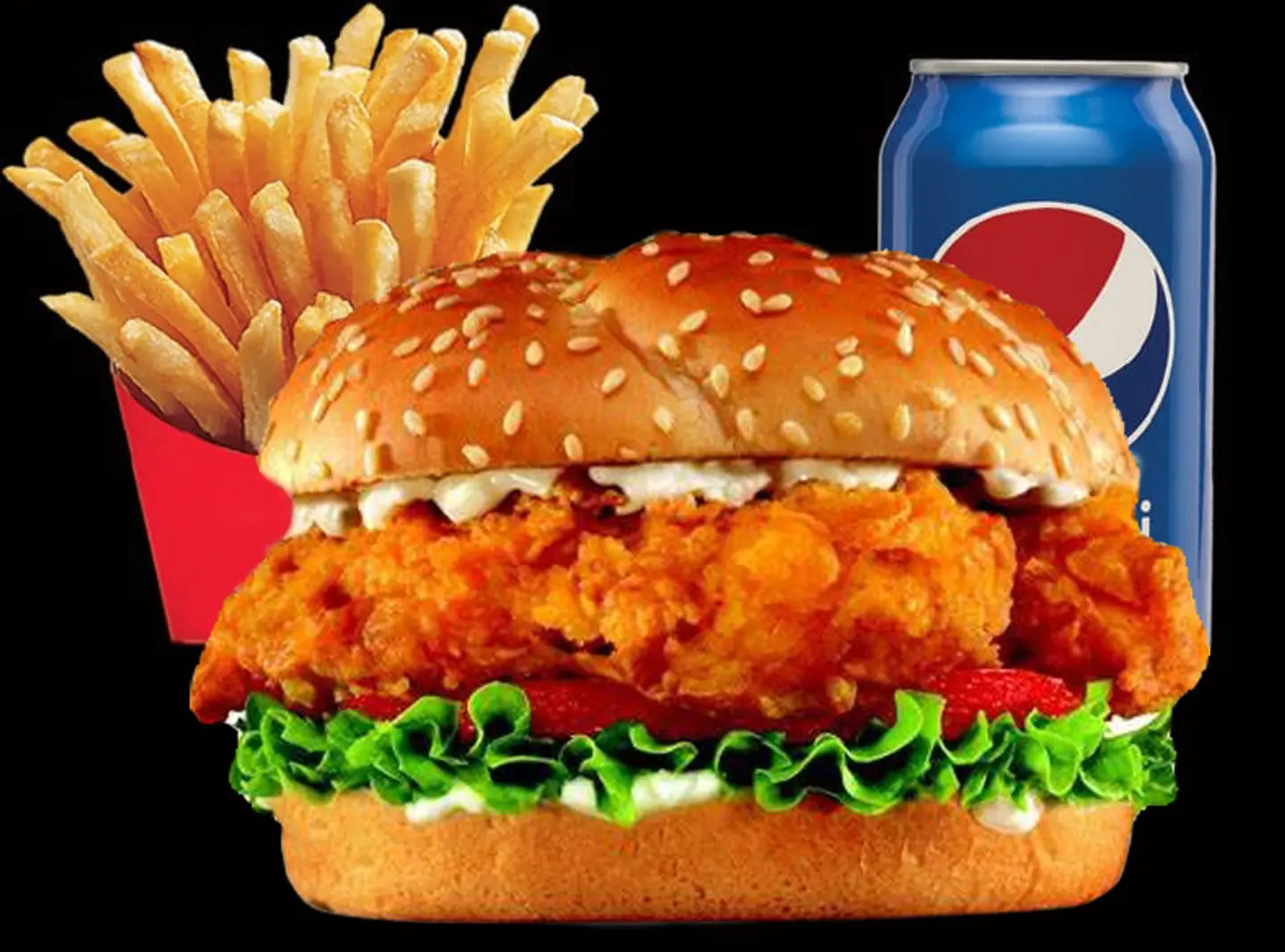 وجبه برجر كرسبي دجاج