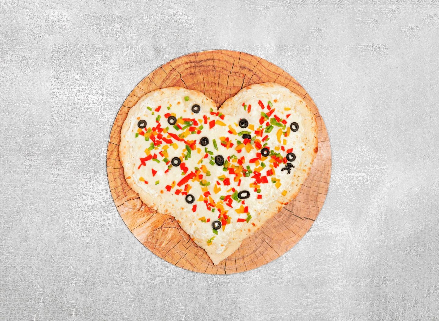Lovers Pizza With Labneh With Cheese And Vegetables