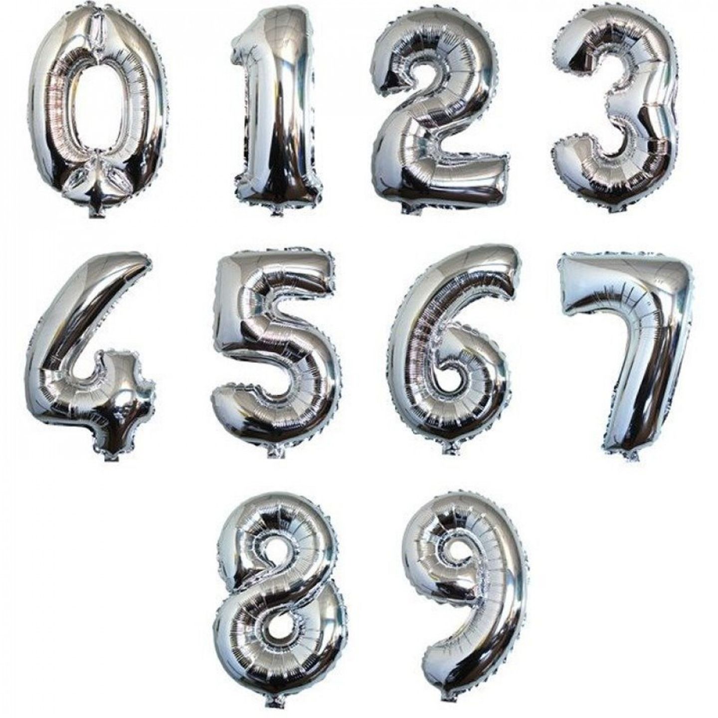 Numbers Helium Tin Balloons